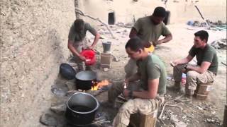 Cooking During Combat in Afghanistan  US Marines 1st Battalion 8th Marine Regiment [upl. by Tebor771]