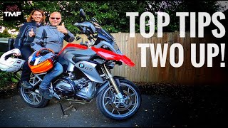 How to ride a motorcycle with a pillion passenger  Hints and tips for two up riding [upl. by Cornelie232]