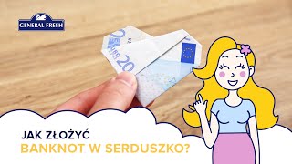 Jak złożyć banknot w serduszko [upl. by Atiuqahs586]