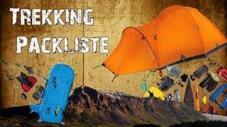 Rucksack packen Packliste Trekking Ausrüstung HD [upl. by Jeana]