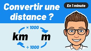 Comment CONVERTIR des km en m  💪 Facile  ✅ Distance longueur [upl. by Hillier]