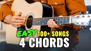 Easy Guitar Songs For Beginners Using 4 Chords [upl. by Sungam]