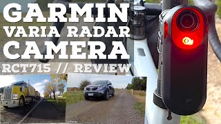 Garmin VARIA Radar with CAMERA RCT715 Details  Ride Review 🚲📸 [upl. by Alraep]