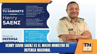 Henry David Saenz es el nuevo ministro de Defensa Nacional [upl. by Jaret]