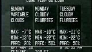 The Weather Network Timmins Sat Nov 30 1991 all day event [upl. by Bowes]