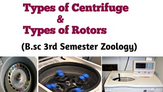 Types of Centrifuge High and Ultracentrifuge Bsc 3rd Semester Types of Rotors UmeshBiology [upl. by Colligan427]