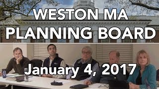 Weston MA Planning Board 142017 [upl. by Afihtan633]