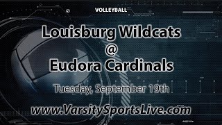 Eudora Cardinals vs Louisburg Wildcats Volleyball 91923 [upl. by Tod]