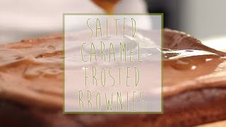 Organic Salted Caramel Frosted Brownies [upl. by Llerred329]