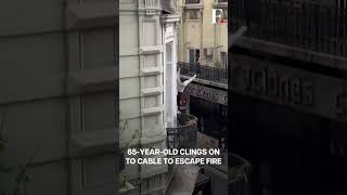 WATCH Dramatic Video Shows Argentine Woman Escaping Burning Building  Subscribe to Firstpost [upl. by Drwde895]