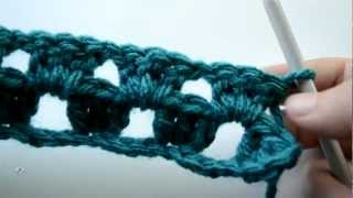 Crochet Lessons  How to work straight rows based on the granny square  Part 2 [upl. by Milissa]