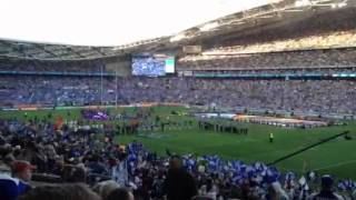 Scene is set for 2012 Telstra NRL Grand Final Melbourne Storm vs Canterbury Bankstown Bulldogs [upl. by Aidnic]