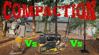 Compaction  Jumping Jack Vs Plate Compactor Vs Hand Tamper [upl. by Ihp596]