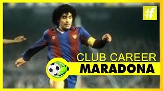 Maradona  Club Career  Football Heroes [upl. by Eidod]