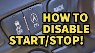 How to Disable Start Stop [upl. by Valenza]