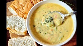 EASY BROCCOLI AND CHEESE SOUP RECIPE [upl. by Adlog575]