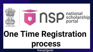 National Scholarship Portal OTR Registrationhow to apply for nsp scholarship [upl. by Solegnave]