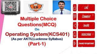 AKTU EXAM operating system  MCQ  PART1 OS Basics Process SynchronizationCPU SchedulingKCS401 [upl. by Dirrej230]