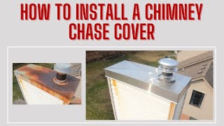 Stainless Steel Chimney Chase Cover Installation by Rockford Chimney Supply [upl. by Anavlys390]