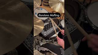 Bandana Muffling snaredrum drumsound drumstudio strajkstudios [upl. by Mercer742]