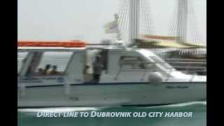 Regular boat service Dubrovnik  Mlini  Plat  Cavtat  OLD [upl. by Slayton264]