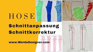 Schnittanpassung Hose an die eigenen Maße [upl. by Aggappe]