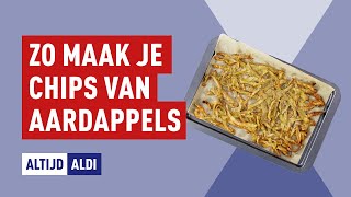 Zo maak je chips van aardappelschillen  Altijd ALDI [upl. by Hsirt57]