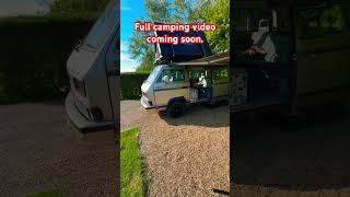 Solo camp out in my Volkswagen campervan ❤️🤘 easycamp campvibes campout happycamping camping [upl. by Yslek895]