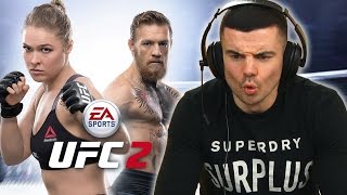 Fighters From Conor McGregors Gym Play UFC Video Game [upl. by Ylera758]