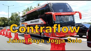 Macet CONTRAFLOW Jalan Raya Jogja Solo TOL Prambanan HD [upl. by Micki]