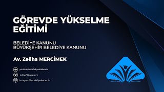 Belediye ve Büyükşehir Belediye Kanunu Görevde Yükselme ve Unvan Değişikliği Sınavı Eğitim Programı [upl. by Arakaj]