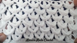 Ponto de crochê 64  Crochet Patterns [upl. by Aeslehc]