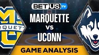 Marquette vs UConn 031624 Game Preview  College Basketball Predictions [upl. by Ciapas]