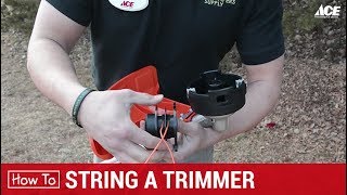 How To String A Trimmer  Ace Hardware [upl. by Maxima]