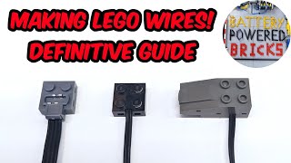 Lego wire repair and making custom cables 9v trains and PF [upl. by Aynod]