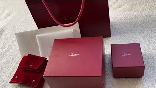 Cartier Panthere de Cartier watch amp Cartier Love Ring Unboxing [upl. by Novaj]