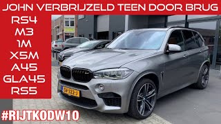 RIJT KODW 10 met oa  BMW 1M CLA 45 AMG Ongelukje 997 Turbo [upl. by Narak]