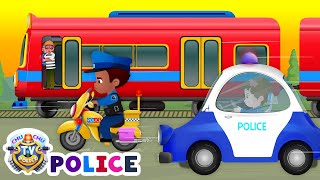 The Train Escape  ChuChu TV Police Fun Cartoons for Kids [upl. by Sivatco]