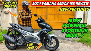 2024 Yamaha Aerox 155 Detailed Ride Review  Scooter with Yamaha R15m engine 😱 [upl. by Ennylcaj886]