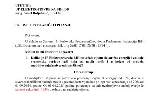 Nove cijene električne energije od 1 augusta Hoće li do kraja godine doći do novog poskupljenja [upl. by Petite430]