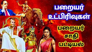 பறையர் உட்பிரிவு  பறையர் சாதி பிரிவுகள்  paraiyar caste list  sc caste list in tamilnadu [upl. by Nnaycnan]