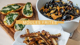 MOULES FRITES  Med ovnbagte fritter og urtebrød  Jacob Jørgsholm [upl. by Ulrica]