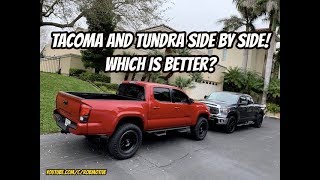 Tacoma and Tundra side by side  Which is Better [upl. by Anileve777]