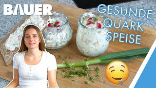 🥗 GESUNDE QUARK SPEISE 🥗  Leckerer Radieschen Quark mit Schnittlauch als kalorienarmer Nachtisch [upl. by Oakman]