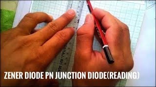 the characteristic curve of zener diode pn junction diodereading  physics practical experiments [upl. by Ahsinyd]