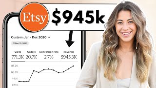 How I Did over 945000 My First Calendar Year on ETSY [upl. by Anitreb]