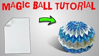 ORIGAMI MAGIC BALL TUTORIAL PART 1 [upl. by Enilrad451]