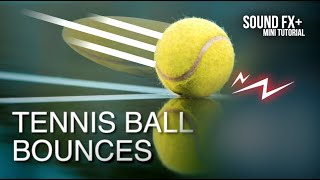 Tennis Ball Bounce  Sound Effect [upl. by Rimaa]