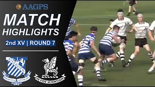 Riverview vs Newington  AAGPS Round 7  2nd XV Highlights [upl. by Soneson816]