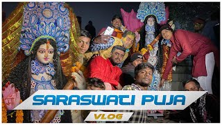 SARASWATI PUJA VLOG 2022 ❤  OUR MOST AWAITED VLOG ❤ [upl. by Niwhsa]